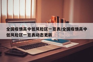 全国疫情高中低风险区一览表/全国疫情高中低风险区一览表动态更新