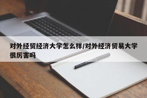 对外经贸经济大学怎么样/对外经济贸易大学很厉害吗